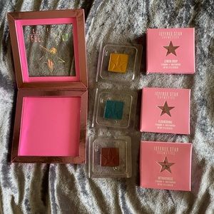 Jeffree Star Z palette and 3 single shades